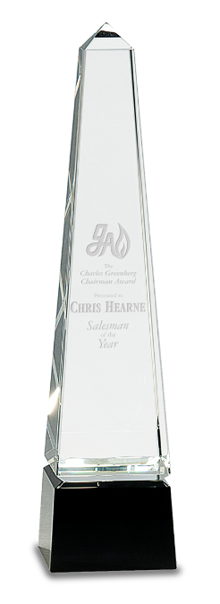 Crystal Obelisk on a Black Crystal Base